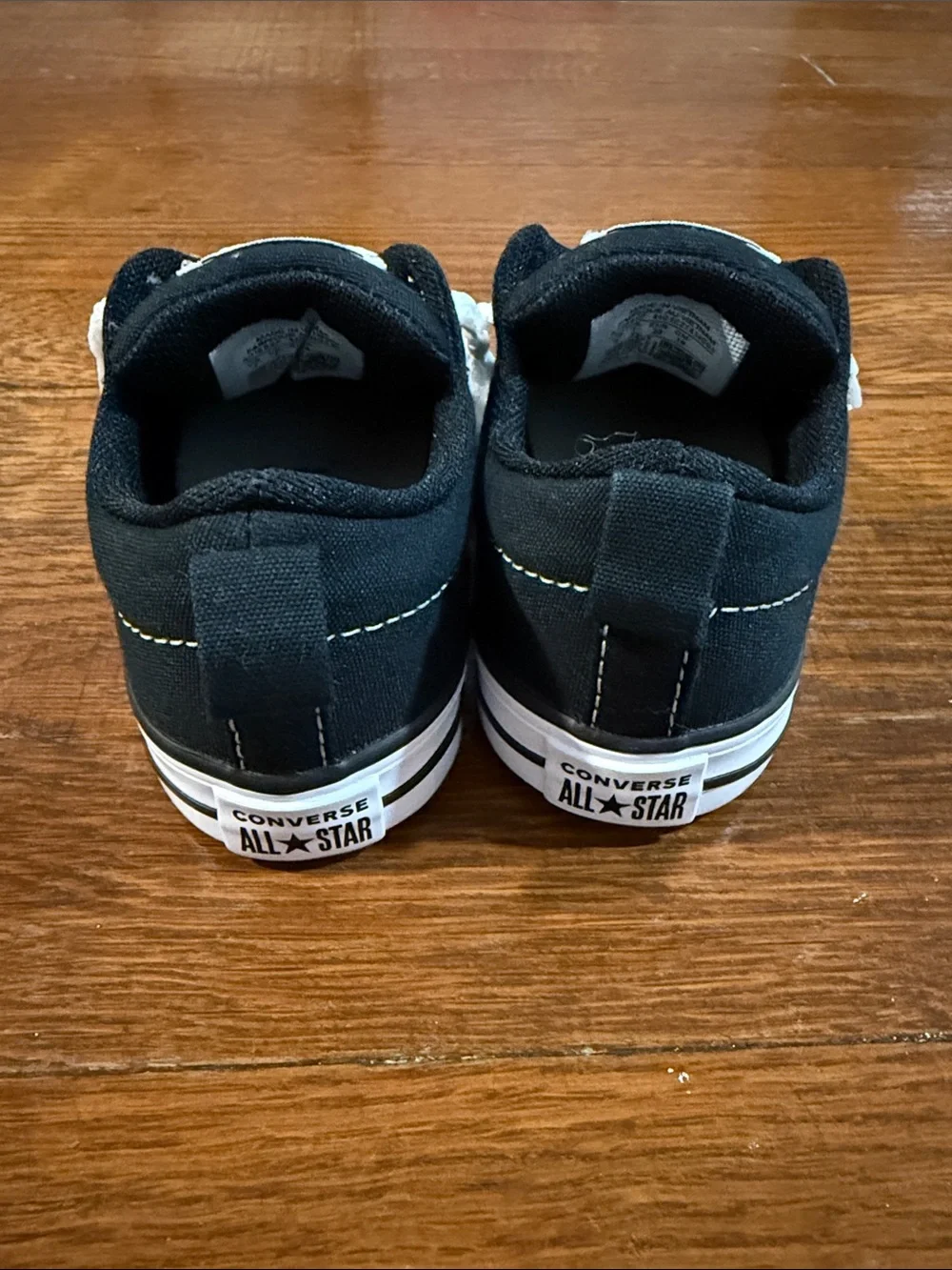 Converse Kids Black and White Low Top Sneakers